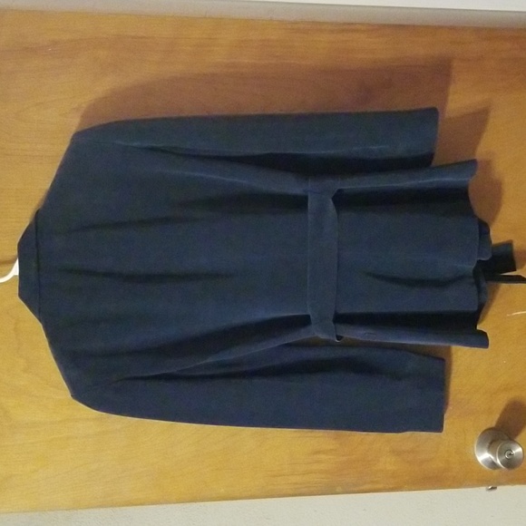 Liz Claiborne Navy Silk Blazer Size 4: A - Picture 8 of 8